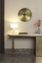 Wallity Reloj de Pared Decorativo de Metal Dorado y Negro